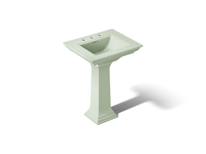 KOHLER Memoirs Stately Pedestal Sink Combination with 8" Widespread in White (K-2344-8-0) - Aspen Green