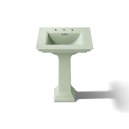 KOHLER Memoirs Stately Pedestal Sink Combination with 8" Widespread in White (K-2344-8-0) - Aspen Green