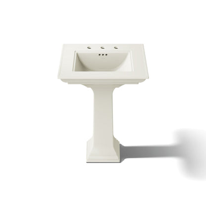 KOHLER Memoirs Stately Pedestal Sink Combination with 8" Widespread in White (K-2344-8-0) - Biscuit