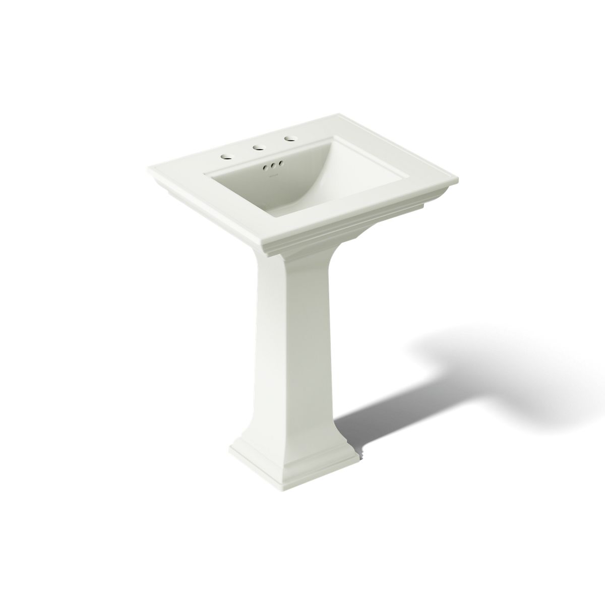 KOHLER Memoirs Stately Pedestal Sink Combination with 8" Widespread in White (K-2344-8-0) - Dune