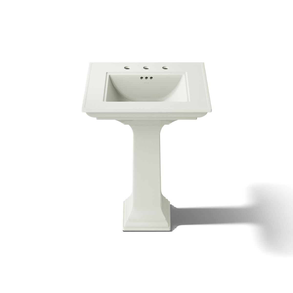 KOHLER Memoirs Stately Pedestal Sink Combination with 8" Widespread in White (K-2344-8-0) - Dune