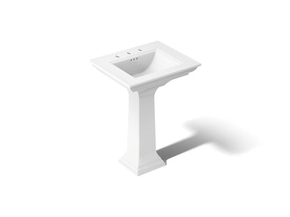 KOHLER Memoirs Stately Pedestal Sink Combination with 8" Widespread in White (K-2344-8-0) - White