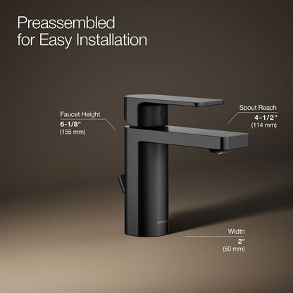 KOHLER Parallel Single-handle bathroom sink faucet, 0.5 gpm