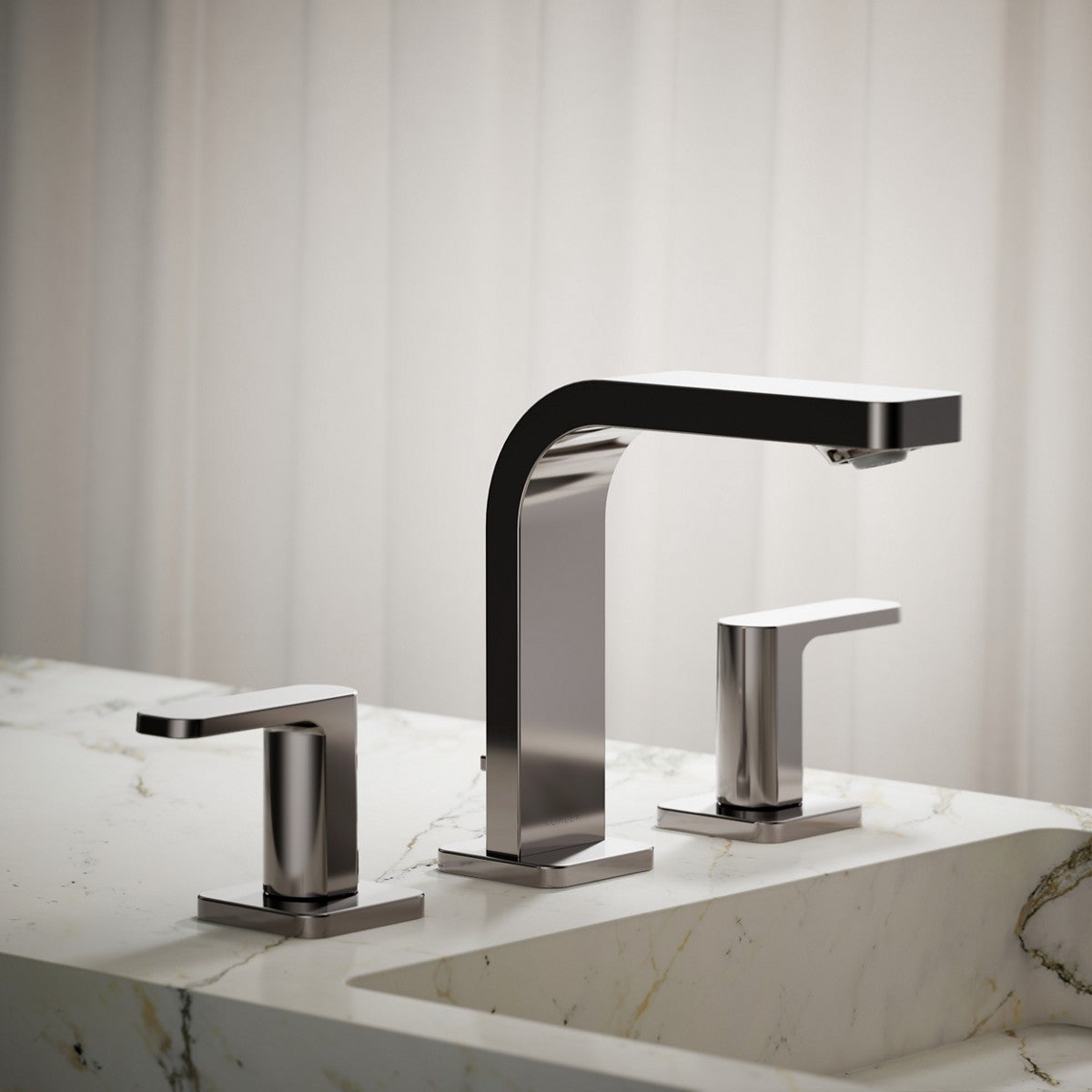 KOHLER K-23484-4K Parallel Widespread bathroom sink faucet, 1.0 gpm