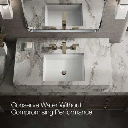 KOHLER K-23484-4N Parallel Widespread bathroom sink faucet, 0.5 gpm
