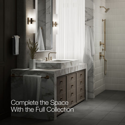 KOHLER K-23484-4N Parallel Widespread bathroom sink faucet, 0.5 gpm