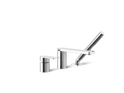 KOHLER K-23488-4 Parallel Deck-mount bath faucet with handshower