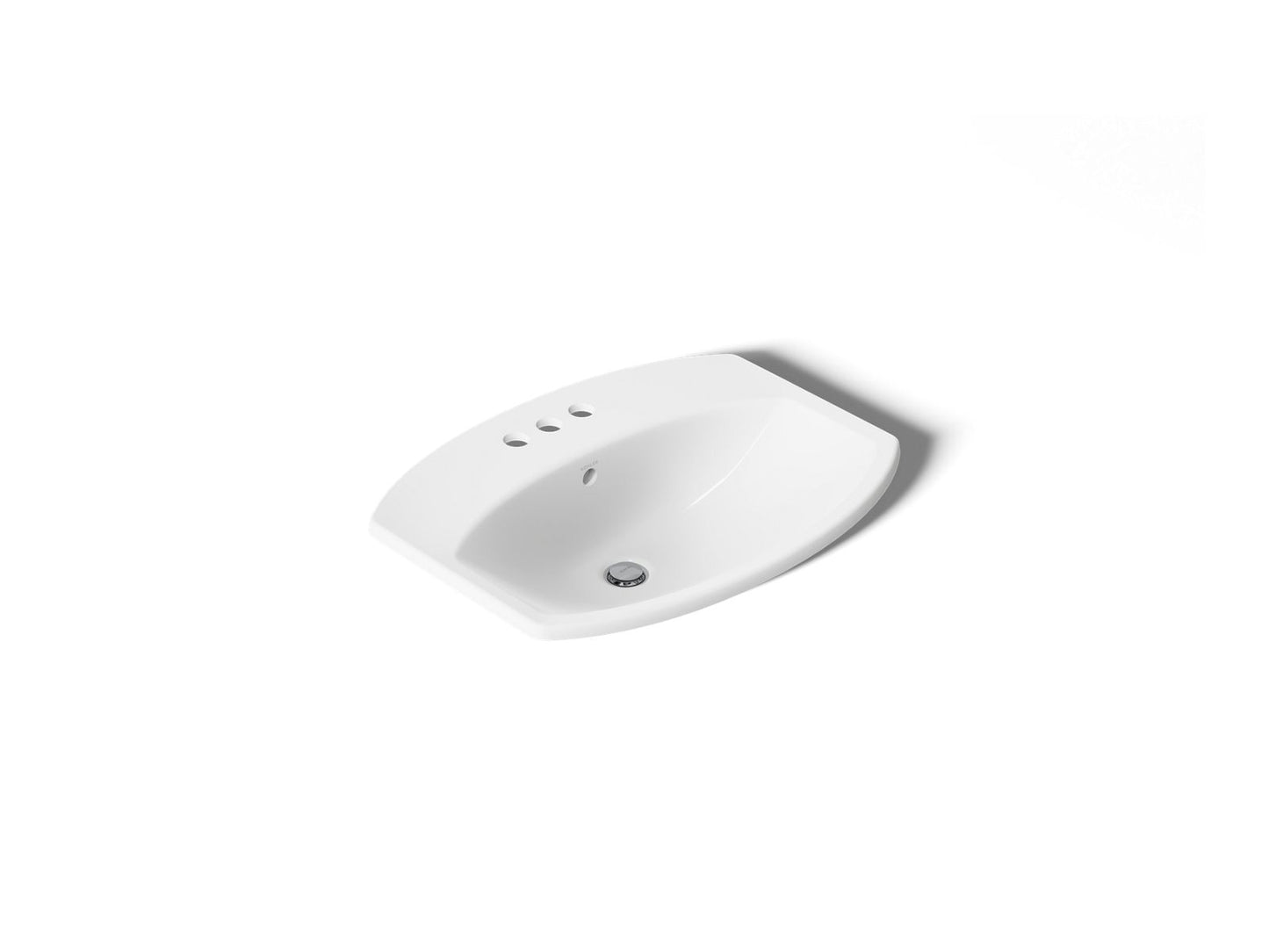 KOHLER K-2351-4 Cimarron 22-3/4" rectangle drop-in bathroom sink