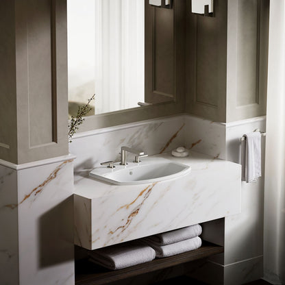 KOHLER K-2351-8 Cimarron 22-3/4" rectangle drop-in bathroom sink