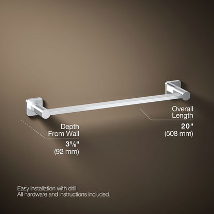 KOHLER K-23524 Parallel 18" towel bar