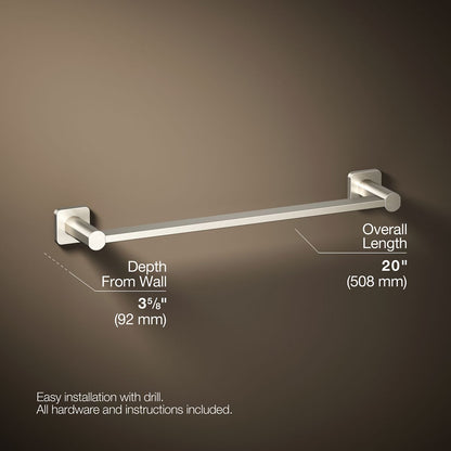 KOHLER K-23524 Parallel 18" towel bar