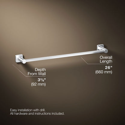 KOHLER K-23525 Parallel 24" towel bar