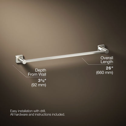 KOHLER K-23525 Parallel 24" towel bar