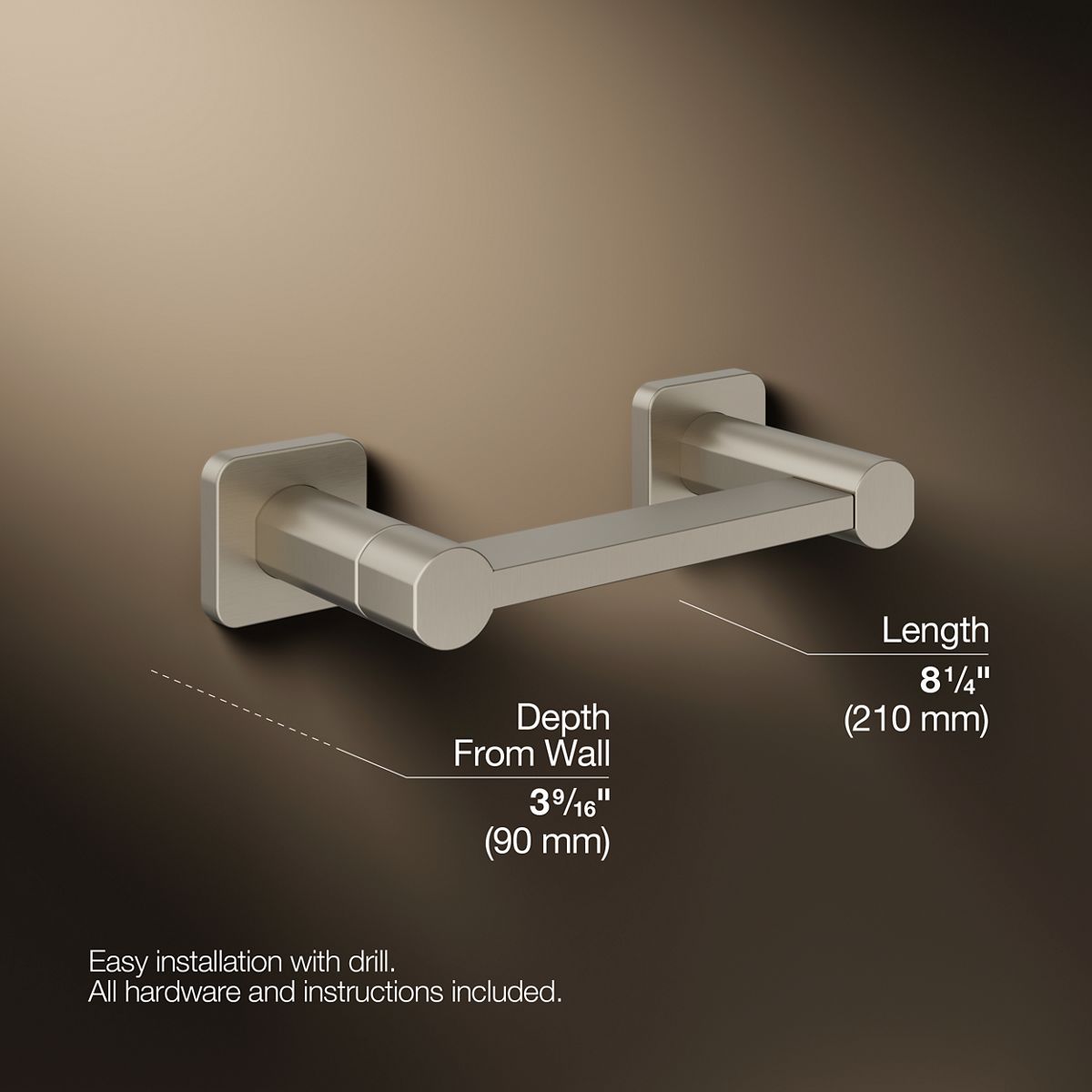 KOHLER Parallel Pivoting toilet paper holder