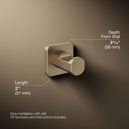 KOHLER K-23529 Parallel Robe hook