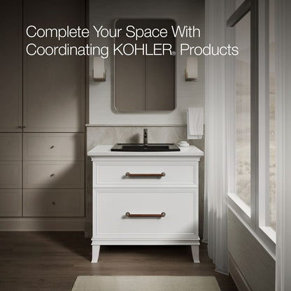 KOHLER Archer 22-3/4" rectangular drop-in bathroom sink