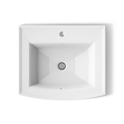 KOHLER Archer 22-3/4" rectangular drop-in bathroom sink