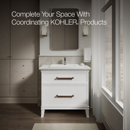 KOHLER Archer 22-3/4" rectangular drop-in bathroom sink