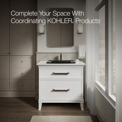 KOHLER Archer 22-3/4" rectangular drop-in bathroom sink