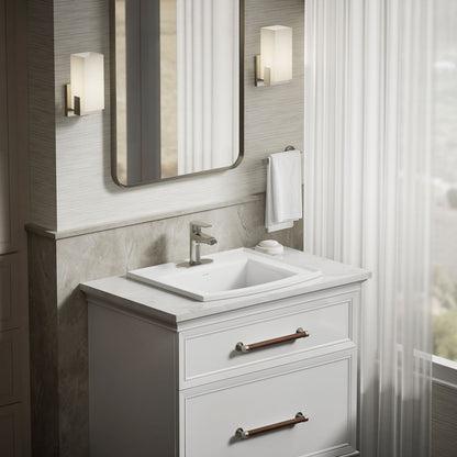 KOHLER Archer 22-3/4" rectangular drop-in bathroom sink
