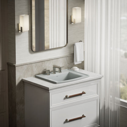 KOHLER Archer 22-3/4" rectangular drop-in bathroom sink