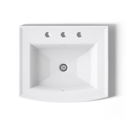 KOHLER Archer 22-3/4" rectangular drop-in bathroom sink