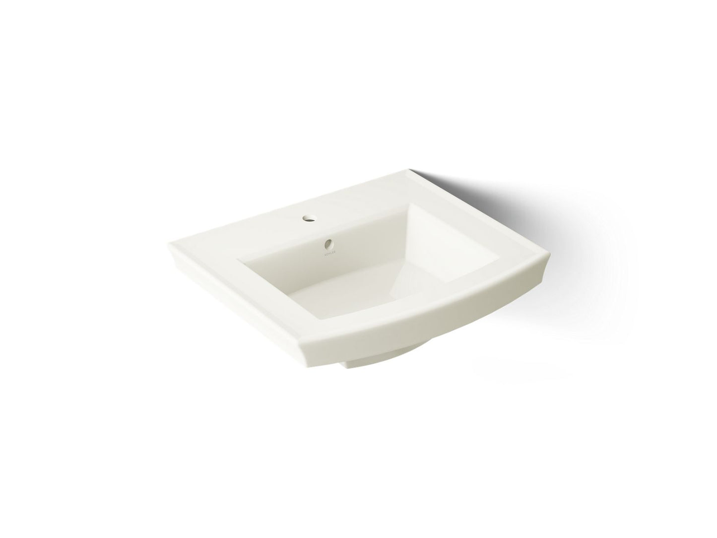 KOHLER Archer 24" rectangular pedestal bathroom sink