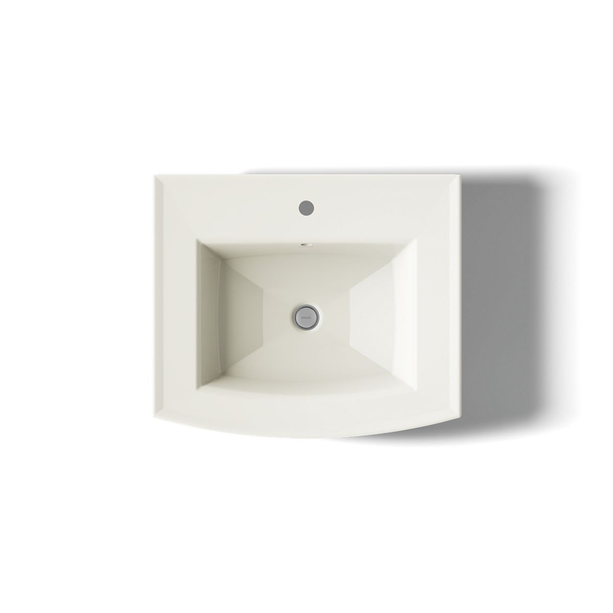 KOHLER Archer 24" rectangular pedestal bathroom sink