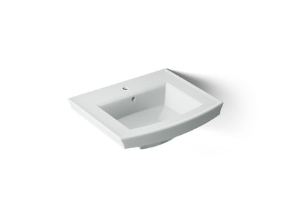 KOHLER Archer 24" rectangular pedestal bathroom sink