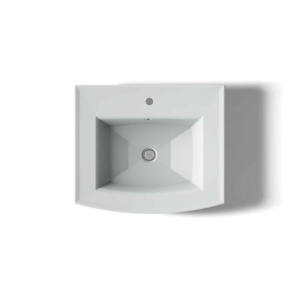 KOHLER Archer 24" rectangular pedestal bathroom sink