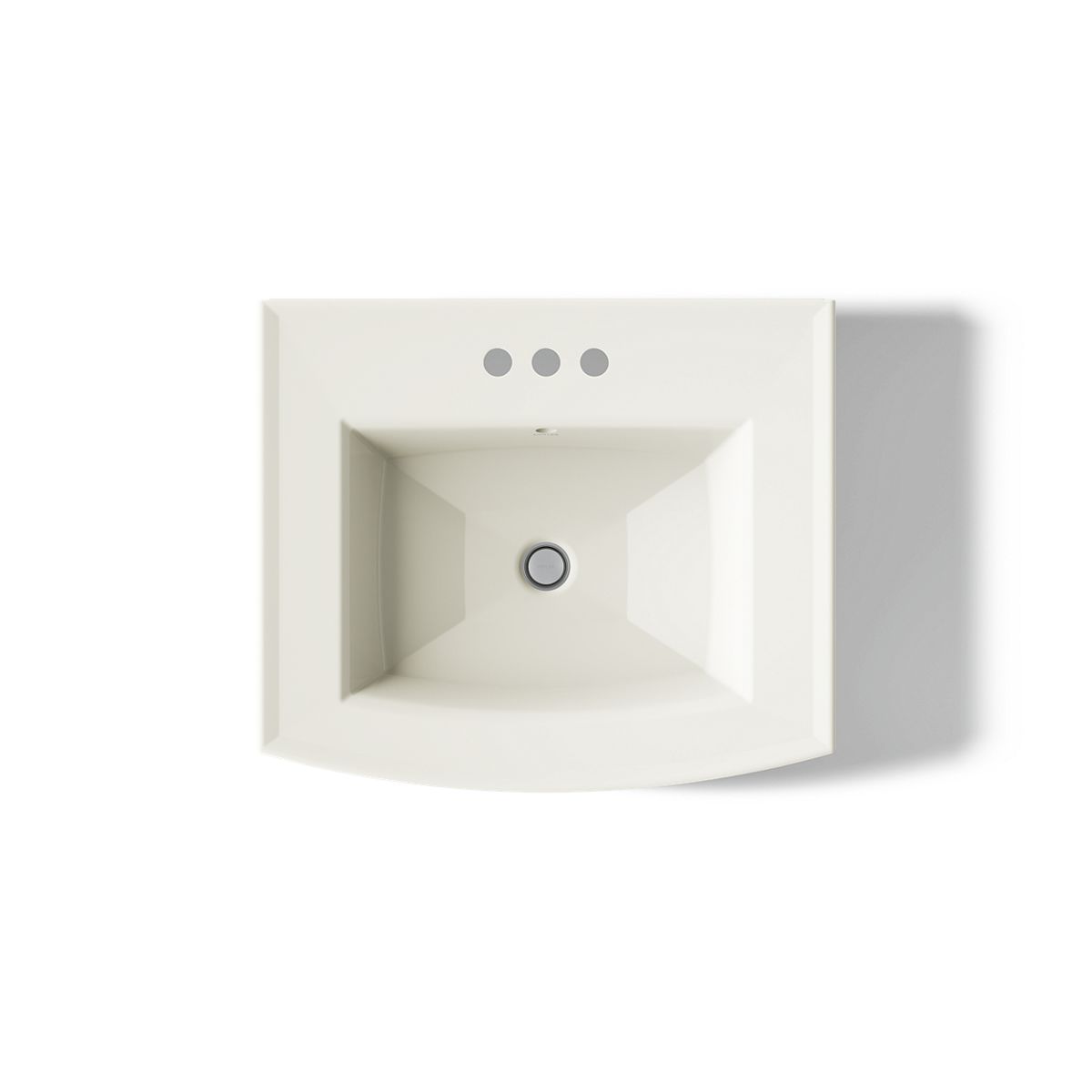 KOHLER Archer 24" rectangular pedestal bathroom sink