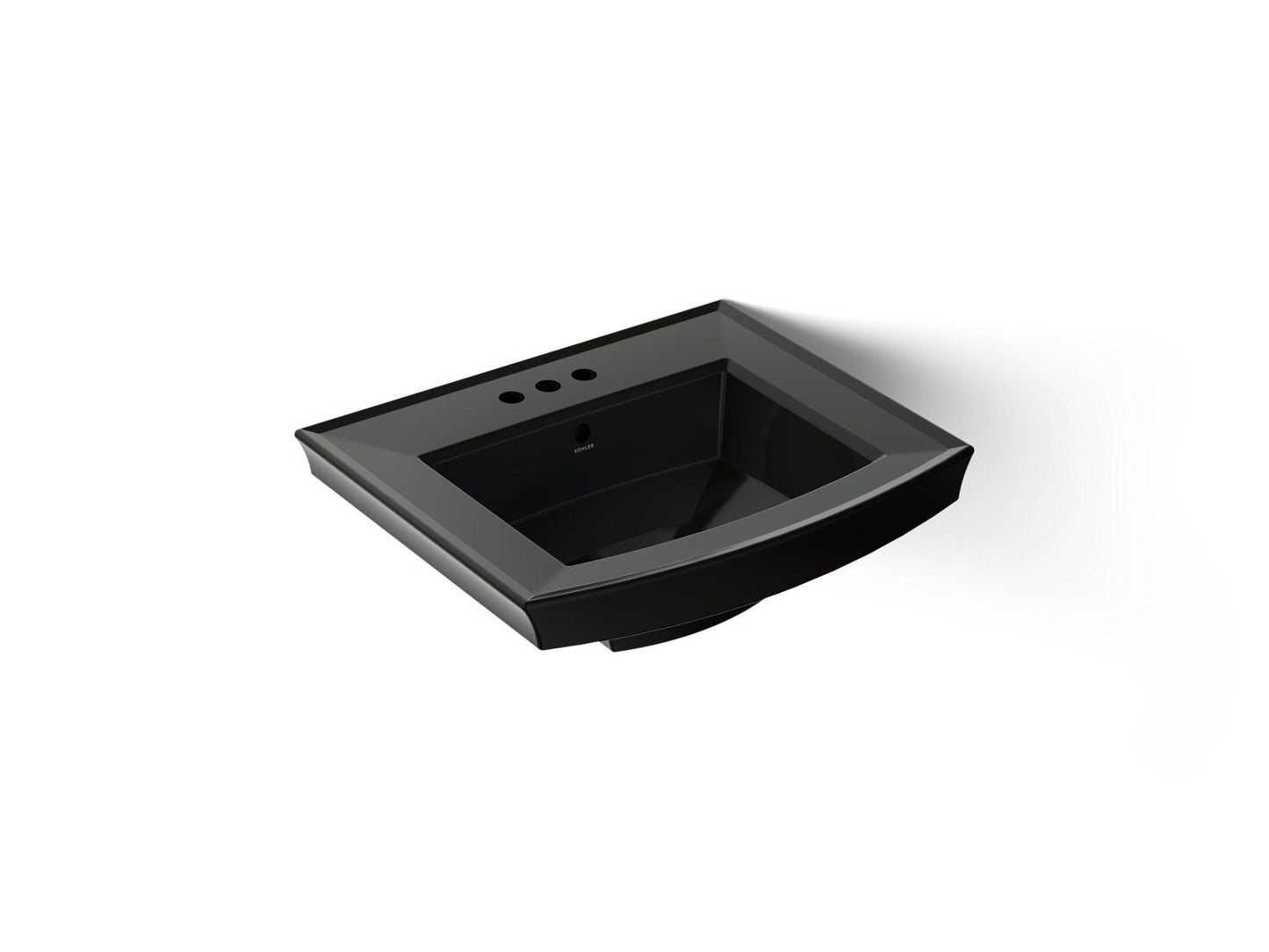 KOHLER Archer 24" rectangular pedestal bathroom sink
