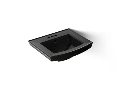 KOHLER Archer 24" rectangular pedestal bathroom sink