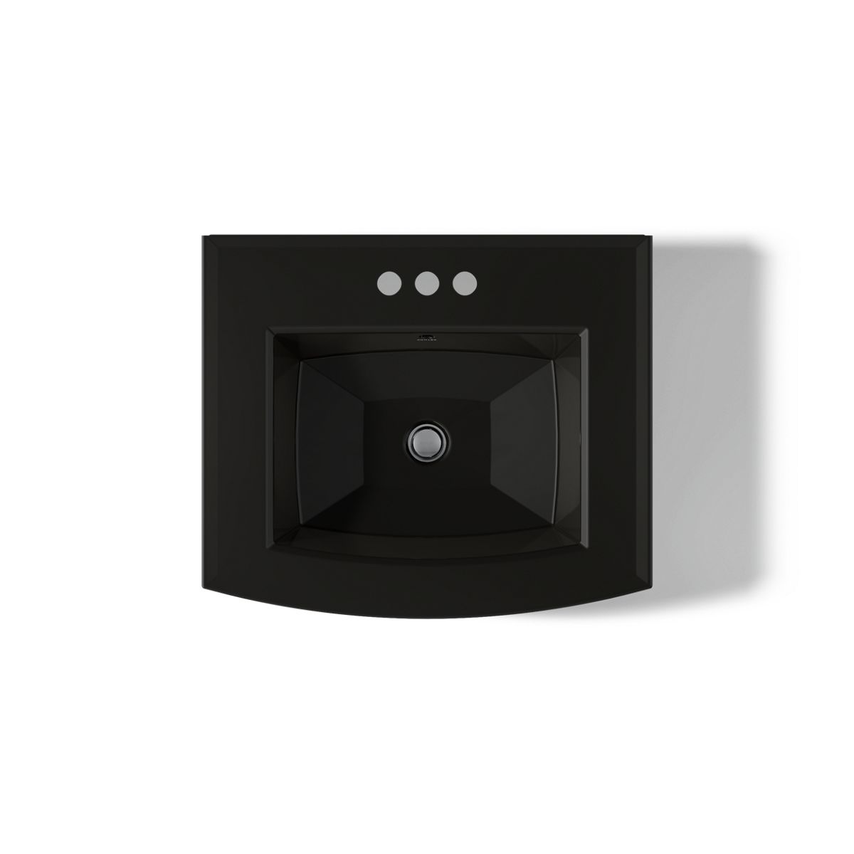 KOHLER Archer 24" rectangular pedestal bathroom sink