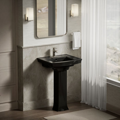 KOHLER Archer 24" rectangular pedestal bathroom sink