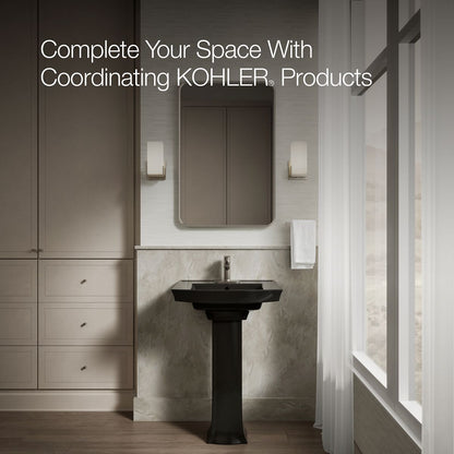KOHLER Archer 24" rectangular pedestal bathroom sink