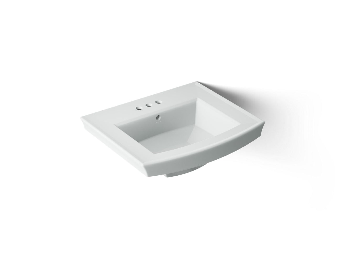 KOHLER Archer 24" rectangular pedestal bathroom sink
