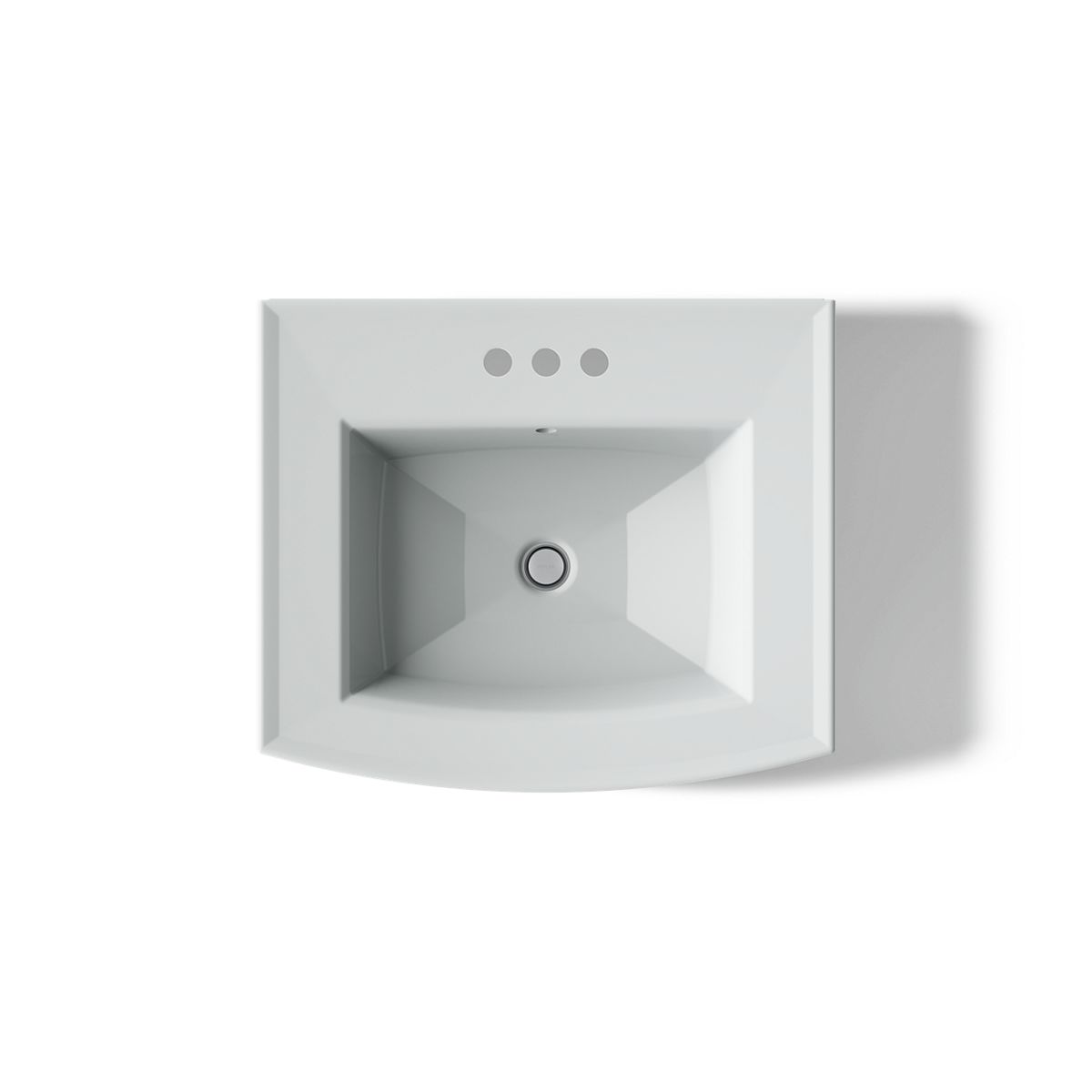 KOHLER Archer 24" rectangular pedestal bathroom sink