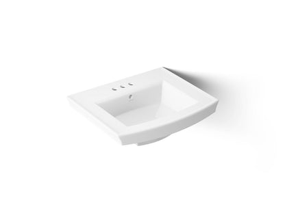 KOHLER Archer 24" rectangular pedestal bathroom sink