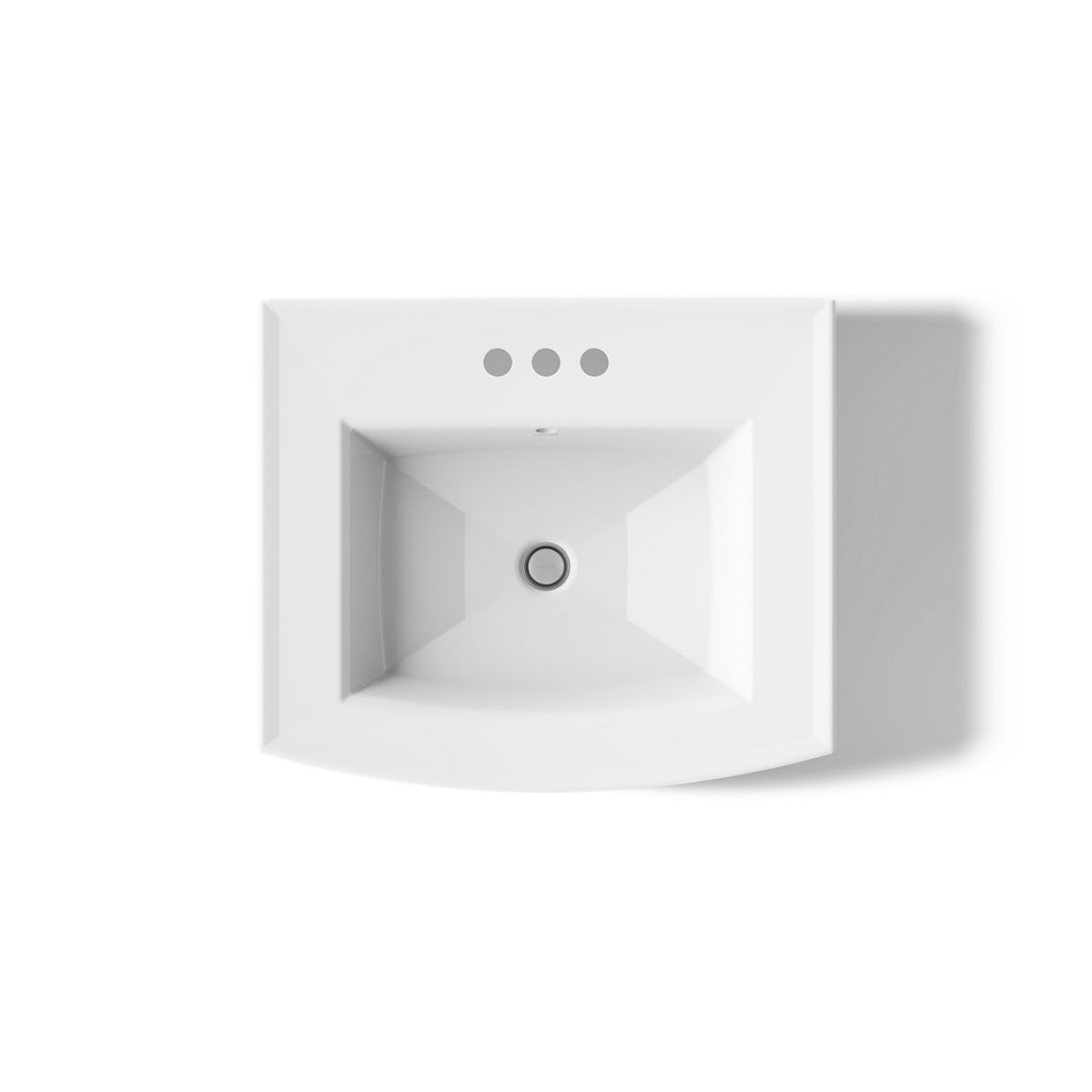 KOHLER Archer 24" rectangular pedestal bathroom sink