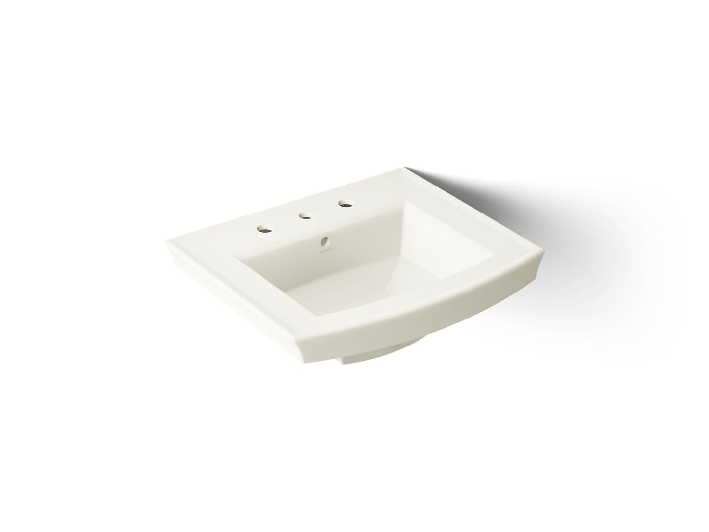 KOHLER Archer 24" rectangular pedestal bathroom sink