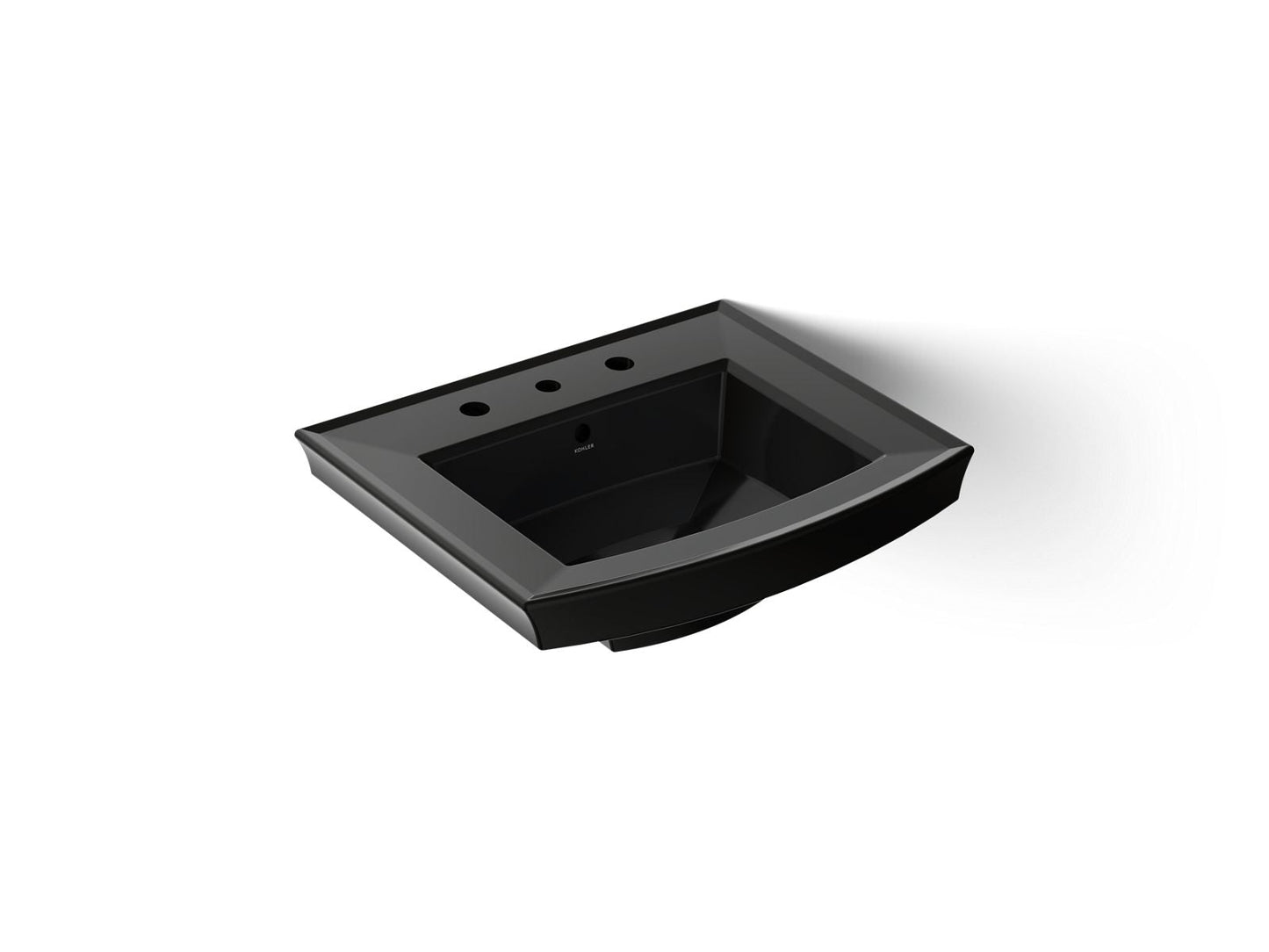 KOHLER Archer 24" rectangular pedestal bathroom sink