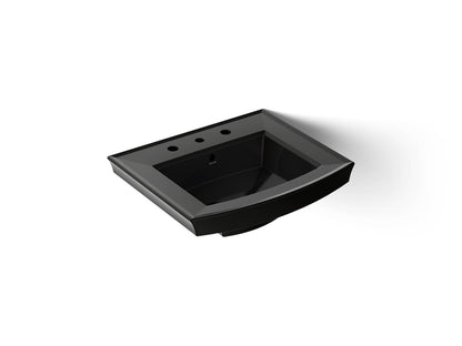KOHLER Archer 24" rectangular pedestal bathroom sink