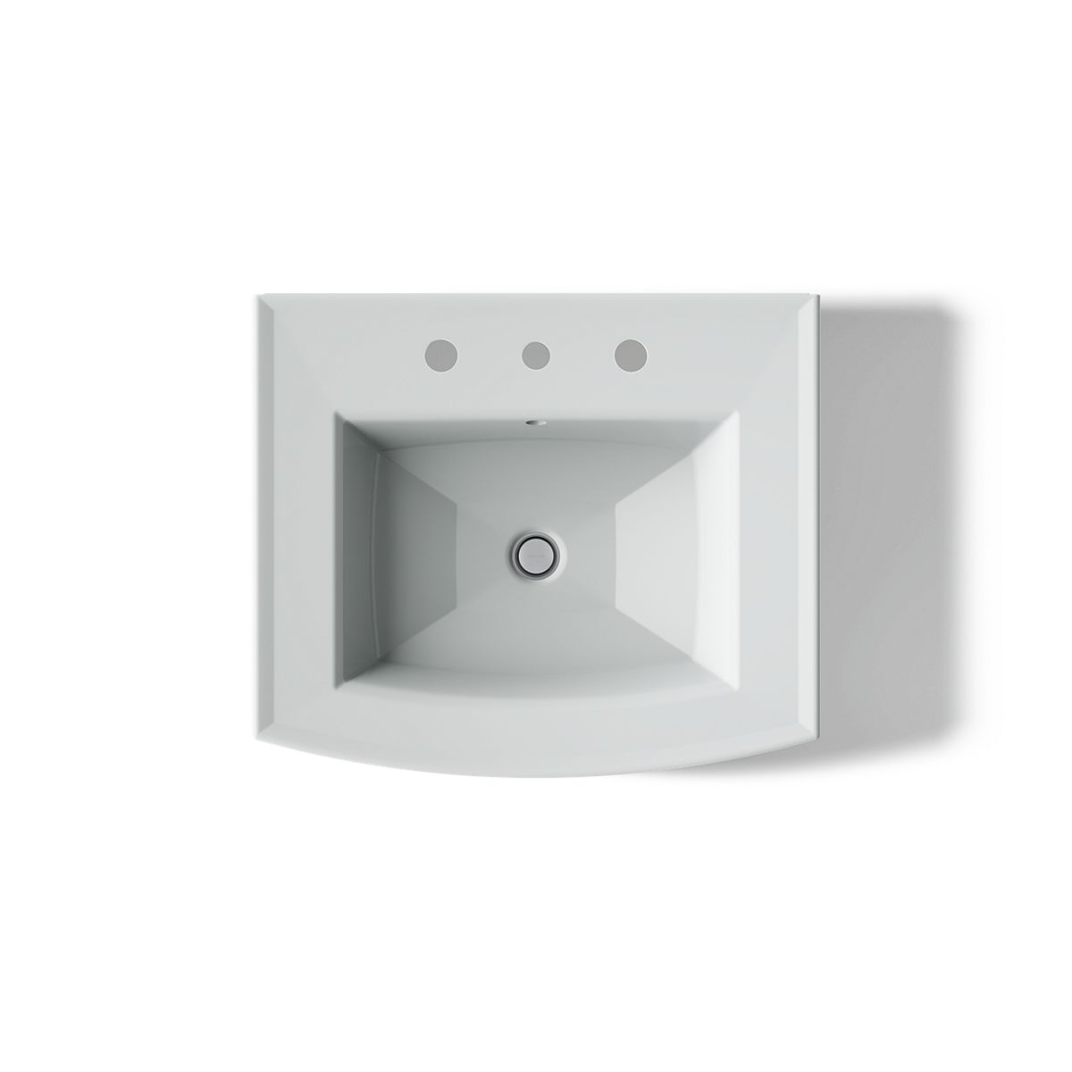 KOHLER Archer 24" rectangular pedestal bathroom sink