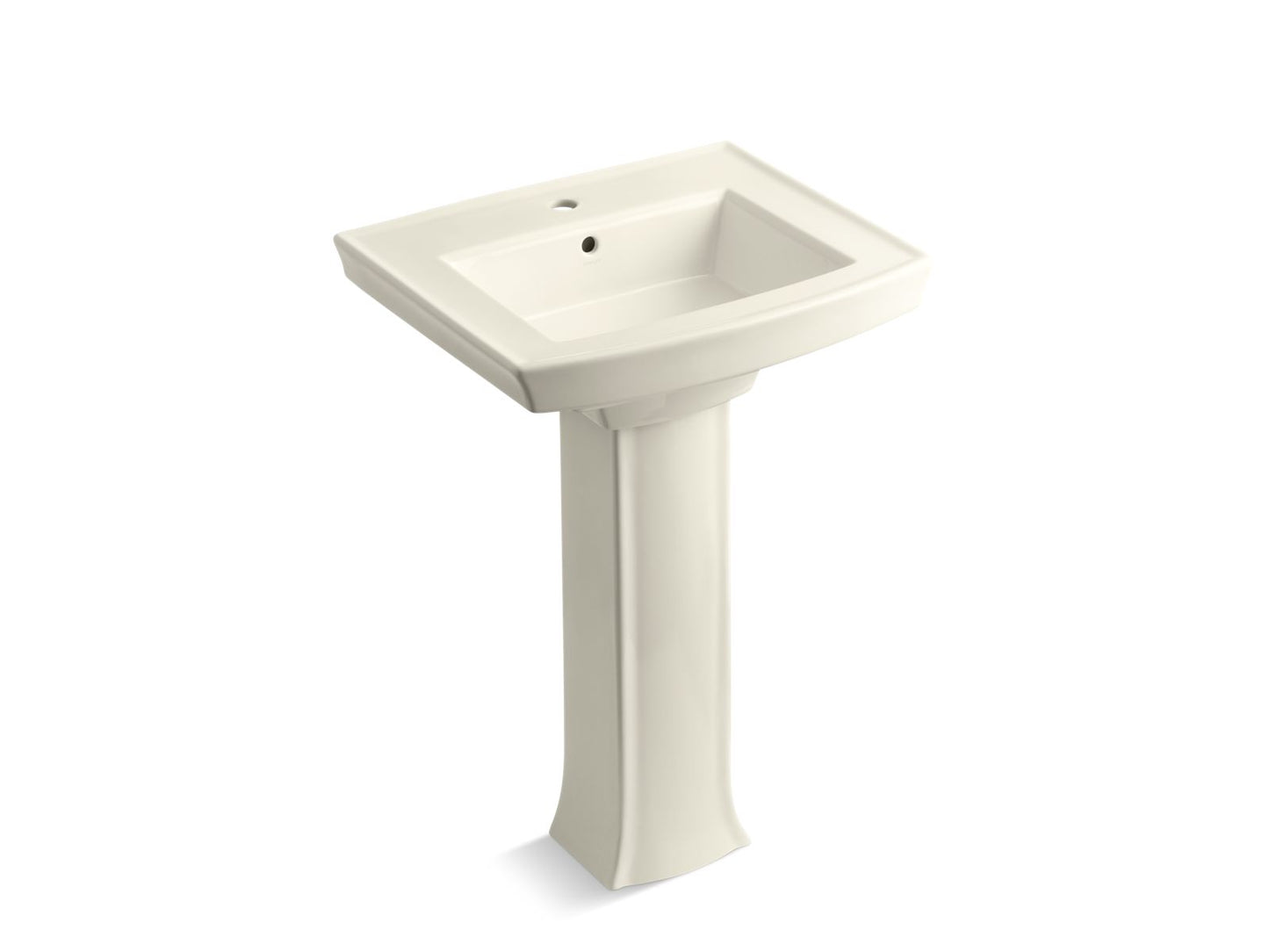 KOHLER 2359-1 Archer Pedestal bathroom sink with single faucet hole