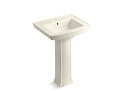 KOHLER 2359-1 Archer Pedestal bathroom sink with single faucet hole