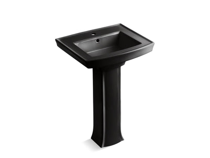 KOHLER 2359-1 Archer Pedestal bathroom sink with single faucet hole