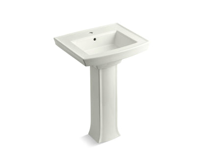 KOHLER 2359-1 Archer Pedestal bathroom sink with single faucet hole