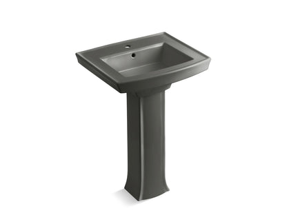KOHLER 2359-1 Archer Pedestal bathroom sink with single faucet hole