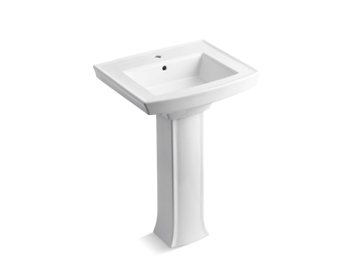 KOHLER 2359-1 Archer Pedestal bathroom sink with single faucet hole